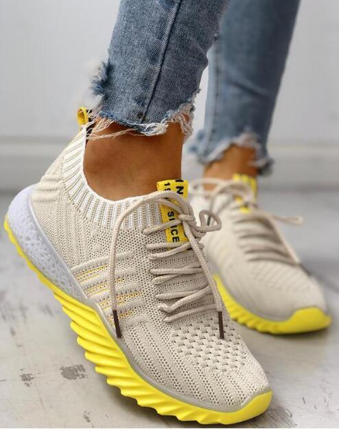New Women Platform Modern Sneakers Casual Walking Shoes Slip On Mesh Sneakers Lightweight Comfortable Vulcanize Shoes Luxury Fashion Womens Sneakers