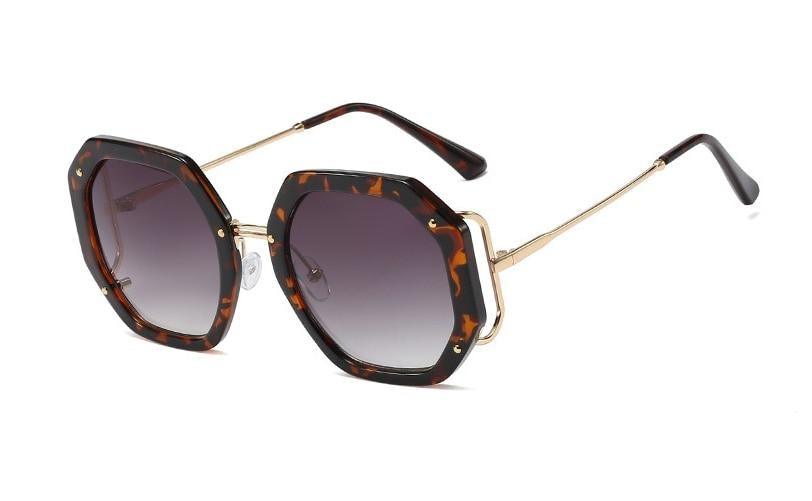 Oversize Irregular Frame  Branded Design & Luxury Style Sunglasses For Men & Women Fashionable Attractive Shade Vintage Glasses For Men & Women