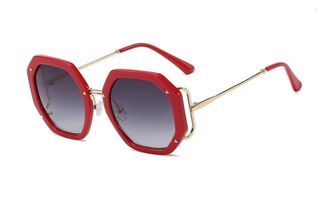 Oversize Irregular Frame  Branded Design & Luxury Style Sunglasses For Men & Women Fashionable Attractive Shade Vintage Glasses For Men & Women