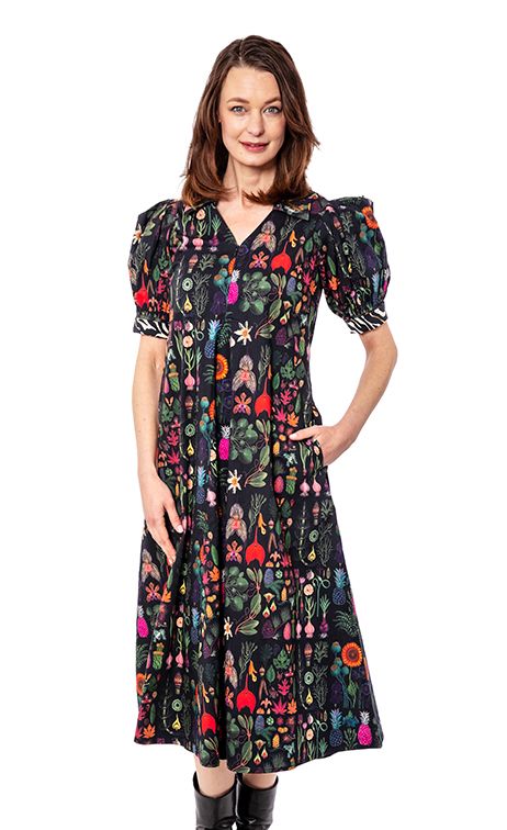 Montauk Dress Botanical Print