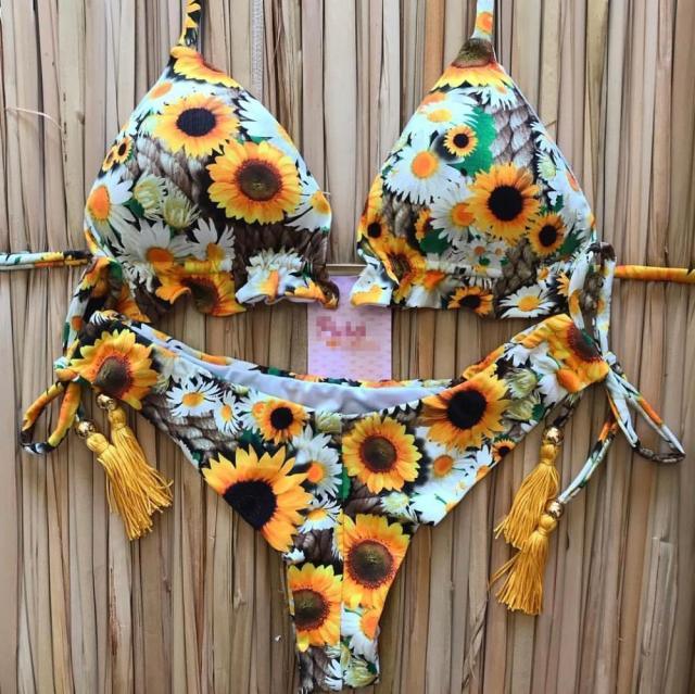 Push Up Lace Up Bandage Bikini Set by Stevvex