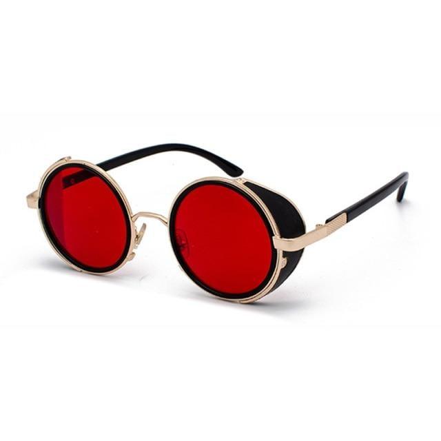Round Vintage Sunglasses Retro Eyewear Style Sunglasses For Women New Retro Shape Coating Sunglasses For Men New Round Shape  Sunglasses & Classic Design Sunglasses