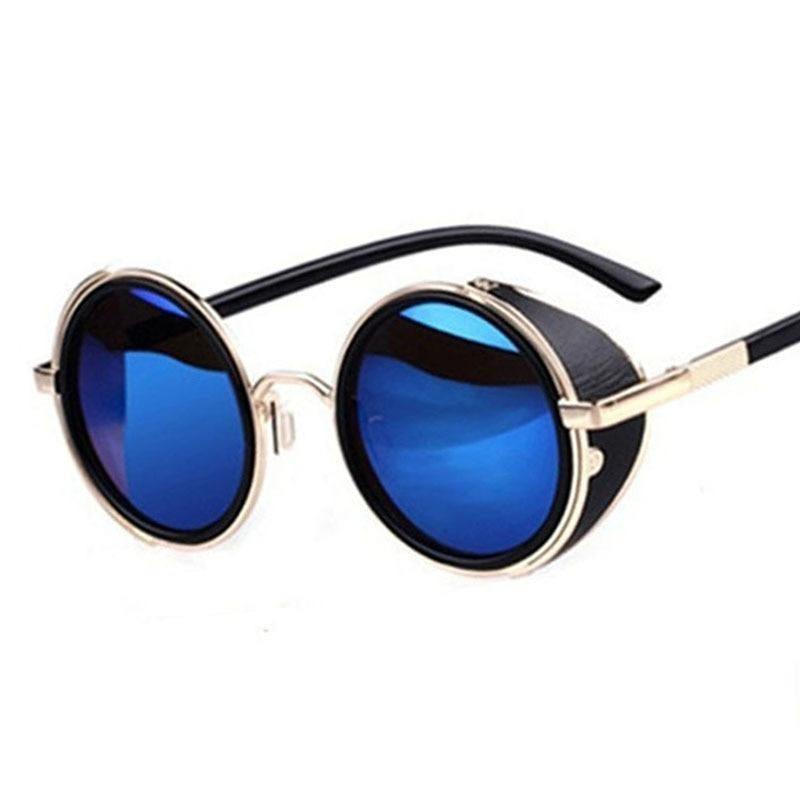 Round Vintage Sunglasses Retro Eyewear Style Sunglasses For Women New Retro Shape Coating Sunglasses For Men New Round Shape  Sunglasses & Classic Design Sunglasses