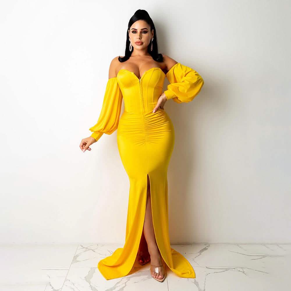 Women's Off Shoulder Bodycon Party Dress – Sexy & Chic