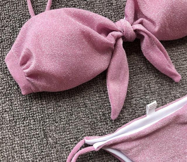 Summer Cute Vintage Women's Swimsuit Bikini Split Swimwear Women's Swimwear Women's 2-piece Beachwear Loose Bikini Fashion  Retro Bikini  Fashion Beachwear Summer Spa Beach Surf Sport