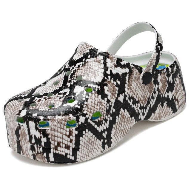 Summer Women Clogs Quick Dry Rainbow Tie Thick Wedges Garden Shoes Beach Sandals Flip Flops For Women Slipper Lightweight Home Slip On Walking Casual Art Painted Travel Holiday Shoes