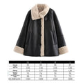 Women's Loose-Fit Fur Collar Jacket