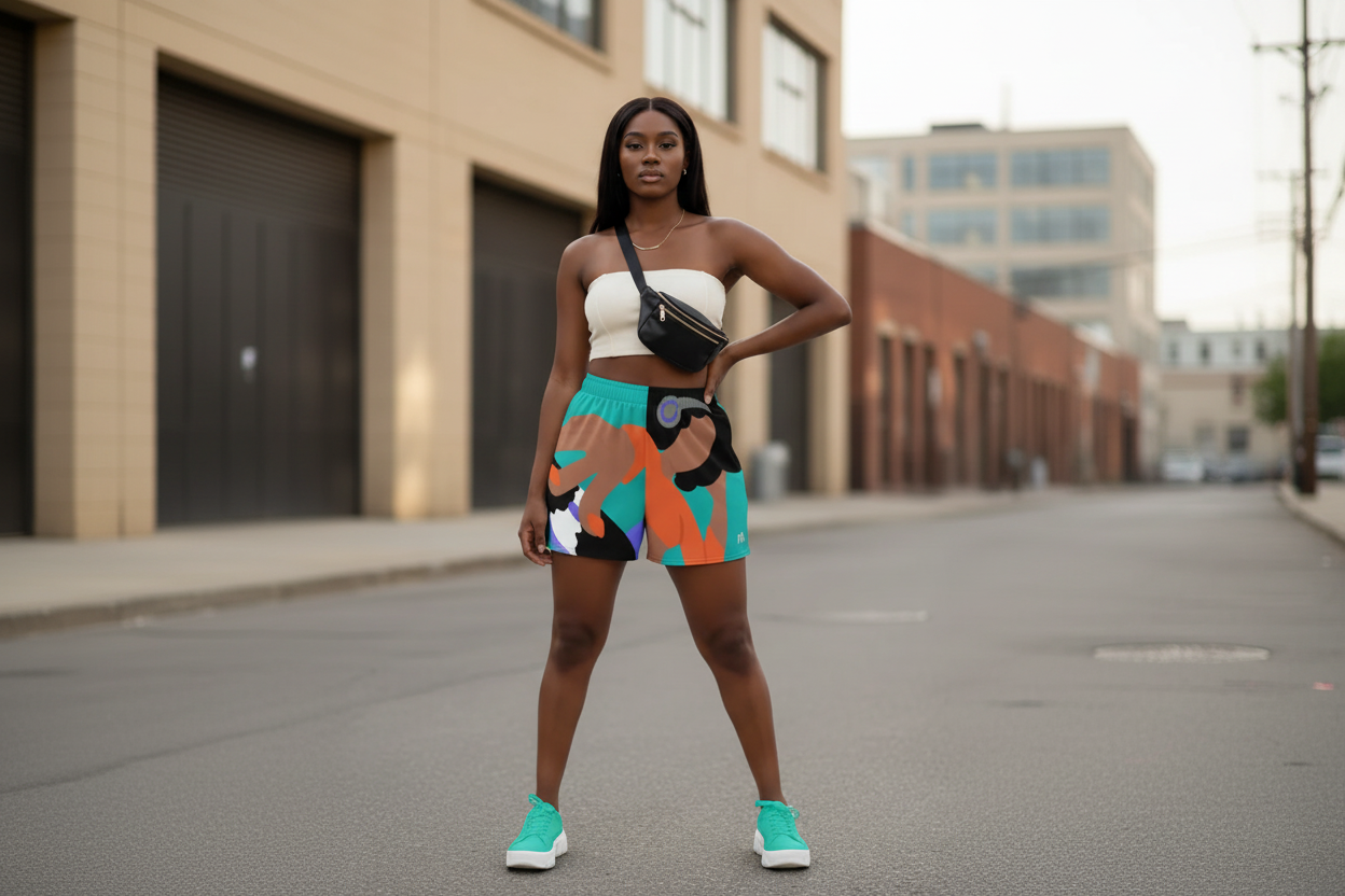Golden Age of Hip Hop Shorts for Women