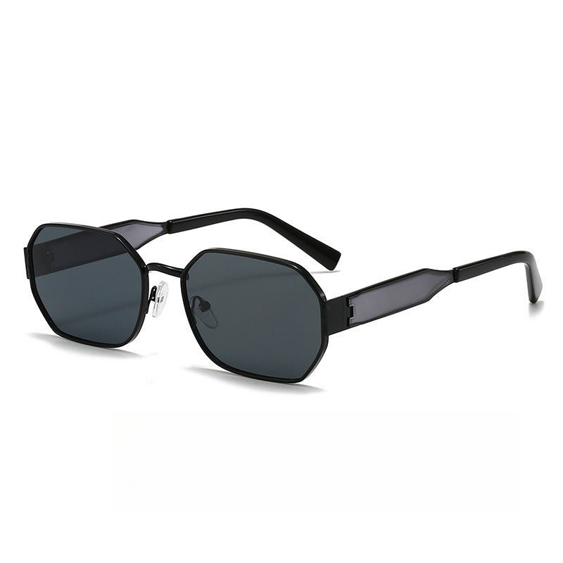 Vintage Narrow Frame Sunglasses – Retro Chic Accented Lenses for Women (MAC262)
