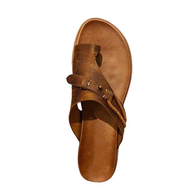 Vintage Summer Beach Outdoor Sandals For Women Casual Beach Sandals Open-Toe Platform Shoes Luxury Style Anti-slip Slippers Comfortable Arch Support Thong Sandals Lightweight Footwear